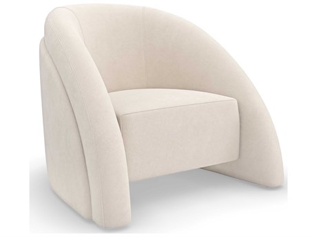 Caracole Modern Principles Movement White Fabric Accent Chair