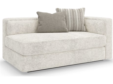 Caracole Modern Principles Unity RAF White Upholstered Loveseat