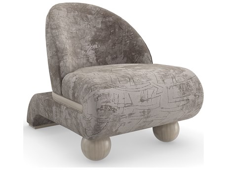 Caracole Modern Resort Bora Bora Gray Fabric Accent Chair