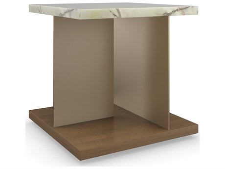 Caracole Modern Resort Cape Verde Square Stone End Table