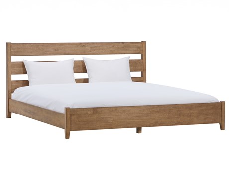Caracole Atelier Natural Oak Wood King Platform Bed