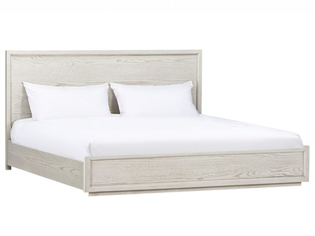 Caracole Atelier Beige Oak Wood Queen Platform Bed