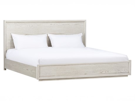 Caracole Atelier Beige Oak Wood King Platform Bed