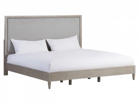 Caracole Atelier Natural Upholstered King Platform Bed