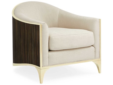 Caracole Signature Simpatico The Svelte White Fabric Accent Chair