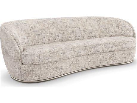 Caracole Signature Debut Nebula Gray Upholstered Sofa