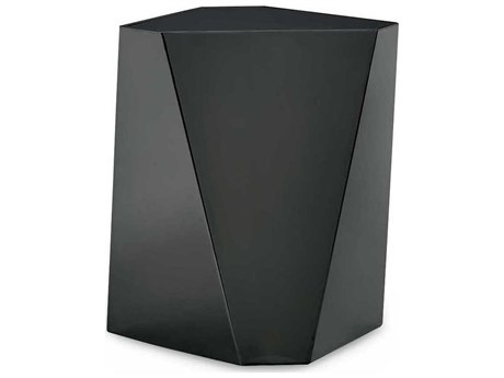 Caracole Signature Debut The Contempo Hexagon Glass Deep Bronze End Table