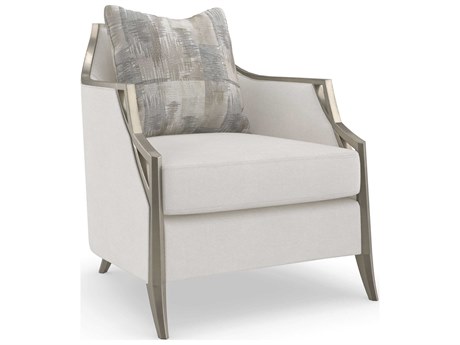 Caracole Upholstery X-Factor White Fabric Accent Chair