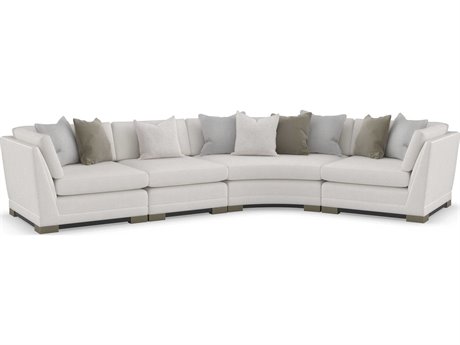 Caracole Upholstery Deep Retreat White Upholstered Sectional Sofa
