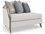 Caracole Upholstery X Factor RAF 48" Charcoal Leaf White Fabric Upholstered Loveseat  CACUPH021RL2A