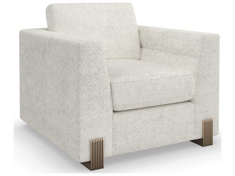 Caracole Upholstery Counter Balance Gray Fabric Accent Chair