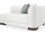 Caracole Upholstery Lounge Around LAF 57" French Roast White Fabric Upholstered Loveseat  CACUPH421LL1A