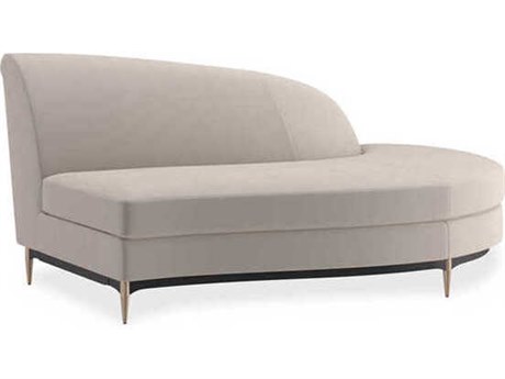 Caracole Upholstery Threes Company Cream Upholstered Chaise