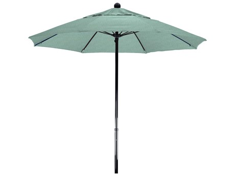 California Umbrella Custom Oceanside Series 7.5 Foot Octagon Market All Fiberglass Umbrella with Pulley Lift System