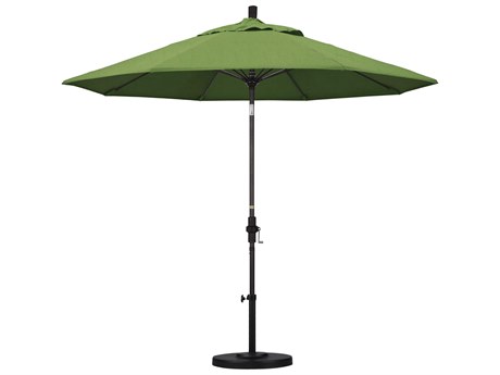 California Outdoor Umbrella Custom Sun Master Series 9 Foot Octagon Market Aluminum Outdoor Umbrella with Crank Lift System