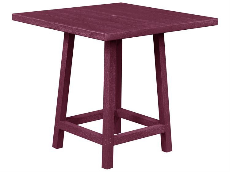 Captiva Casual Recycled Plastic 40 Square Bar Height Table Captiva Casual Recycled Plastic 40 Square Bar Height Table