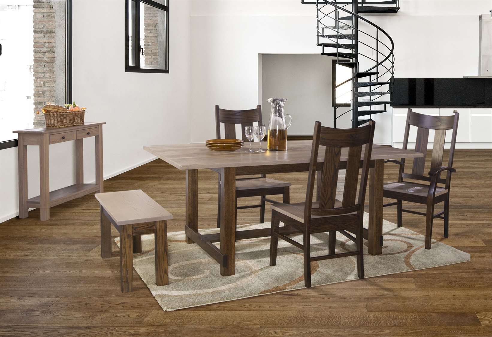 Conrad Grebel Williamsburg Accent Bench CDG3612B