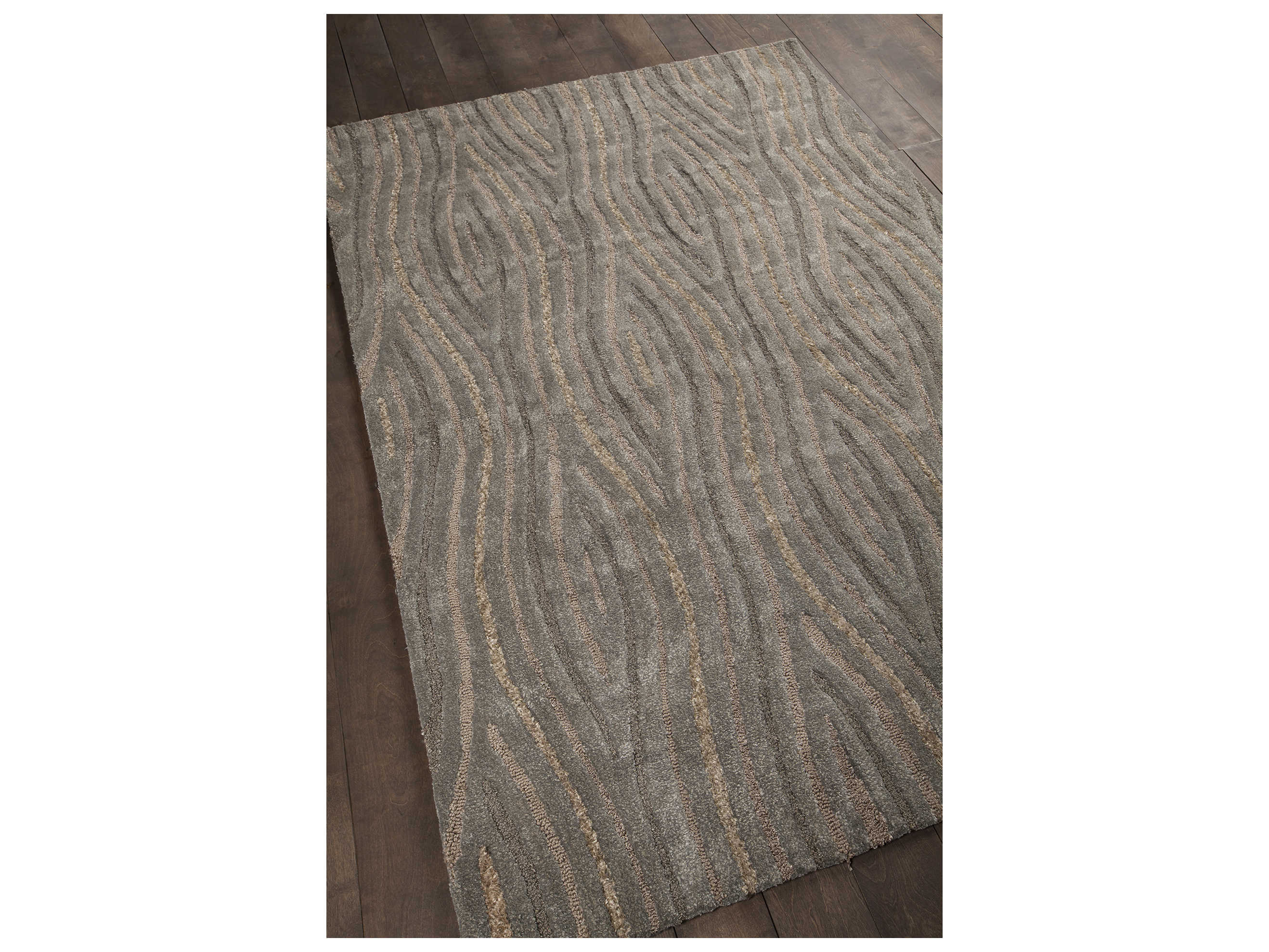 Chandra Penelope Brown / Grey Rectangular Area Rug CDPEN12901