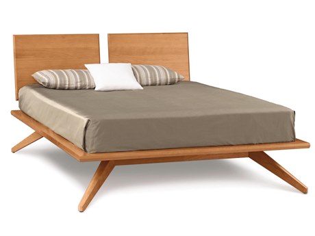 Copeland Astrid Natural Cherry Wood Queen Platform Bed
