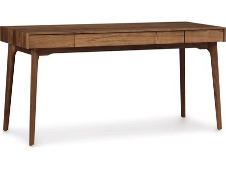 Copeland Catalina Natural Walnut Brown Solid Wood Computer Desk