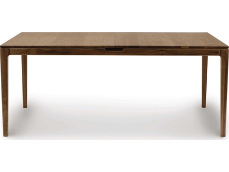 Copeland Lisse Extendable Rectangular Wood Walnut Dining Table