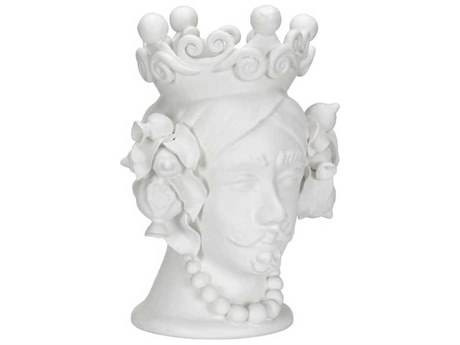 Chelsea House Matte White Albarado Male Head