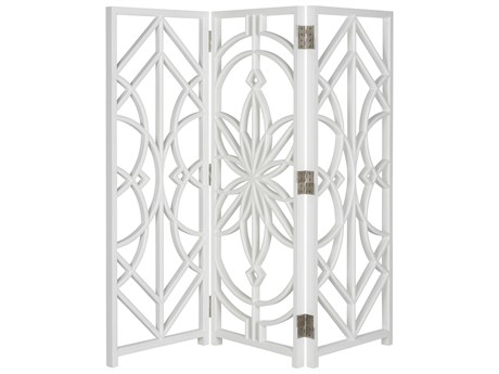 Chelsea House Lisa Kahn Tree of Life White Cream 3 Panel Room Divider