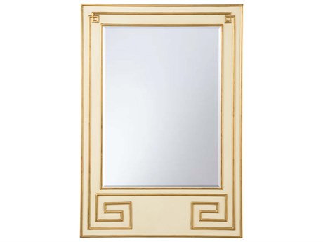 Chelsea House Bradshaw Orrell Greek Hall Brown White Cream Gold Wall Mirror Rectangular