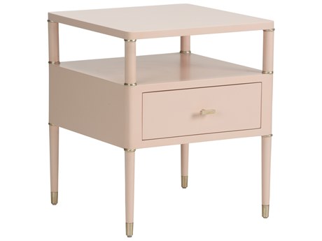Chelsea House Shayla Copas Square Black Silver End Table