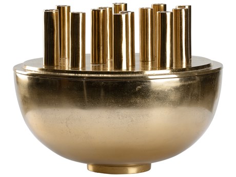 Chelsea House Misc Fluted Brass Vase