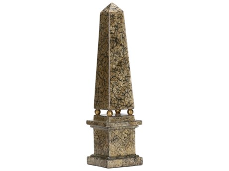 Chelsea House Misc Gold Black Obelisk Sculpture