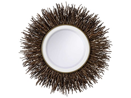 Chelsea House Tala Twig Natural Round Wall Mirror