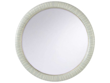 Chelsea House Shayla Copas String Along Shayla Copas Gray White Round Wall Mirror