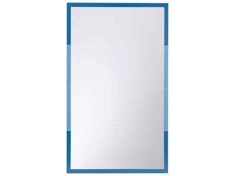 Chelsea House Shayla Copas Fade Shayla Copas Blue Ombre Silver Rectangular Wall Mirror