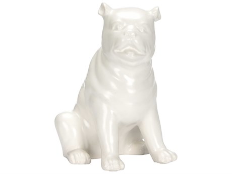 Chelsea House Bill Cain White Standing Pug