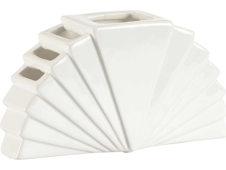 Chelsea House Elizabeth Wicker White La Feria Vase