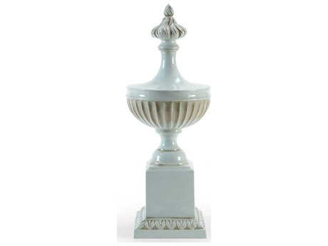 Chelsea House Urn On Pedestal - Celadon