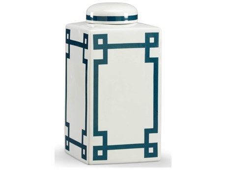 Chelsea House Lisa Kahn Parquetry Vase - Blue