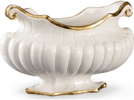 Chelsea House Oval Pot - White