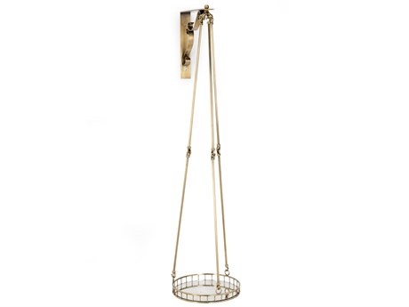 Chelsea House Walker Antique Brass Hanging Wall Shelf