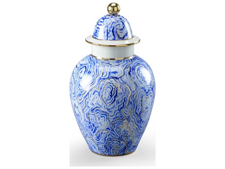 Chelsea House Marbleized Covered Urn