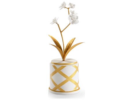 Chelsea House Bradshaw Orrell Round Flower Accent - Gold