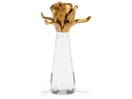 Chelsea House Small Rose On Stand - Gold