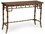 Chelsea House Bamboo 75" Rectangular Wood White Console Table  CH385904