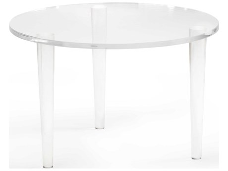 Chelsea House Acrylic Round Clear Coffee Table