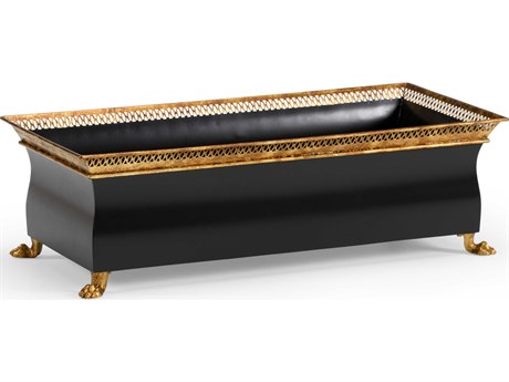 Chelsea House Bill Cain French Tole Planter - Black
