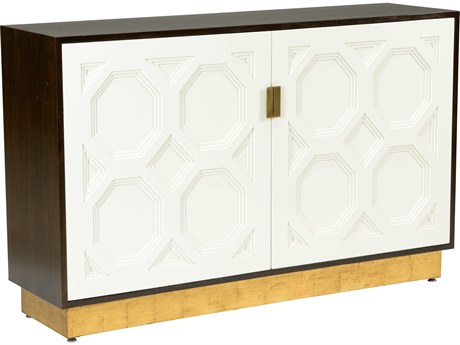 Chelsea House Bradshaw Orrell White Brown Solid Wood Accent Chest