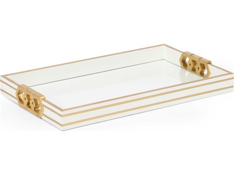 Chelsea House Shayla Copas Serving Tray - White