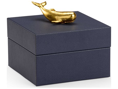 Chelsea House Pam Cain William Whale Box - Navy
