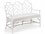 Chelsea House 52" Brown White Fabric Upholstered Accent Bench  CH384977